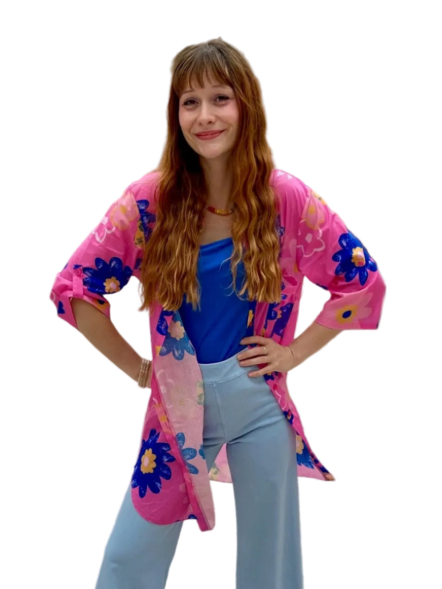 Fashion Concepts Flower Power Woven Shirt