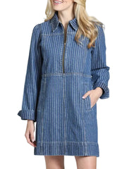 APNY True Indigo Shift Dress-River Indigo