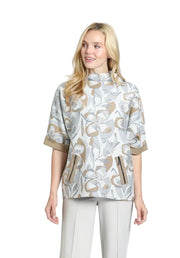 APNY Abstract Bloom Sweater -Chai Latte