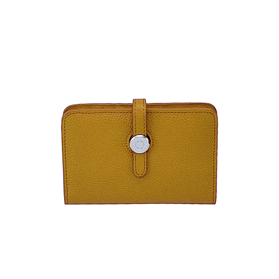 BC Bags Genuine Leather Small Wallet -Mustard
