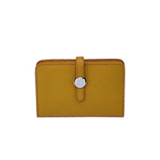 BC Bags Genuine Leather Small Wallet -Mustard