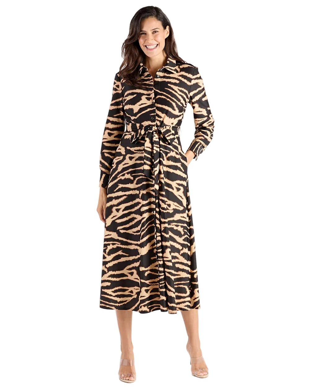 Jude Connally Kitty Dress -Modern Zebra Black