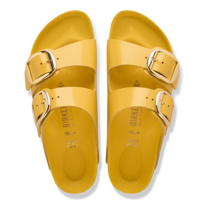 Birkenstock Arizona Big Buckle Natural Leather High Shine Ochre (Narrow)