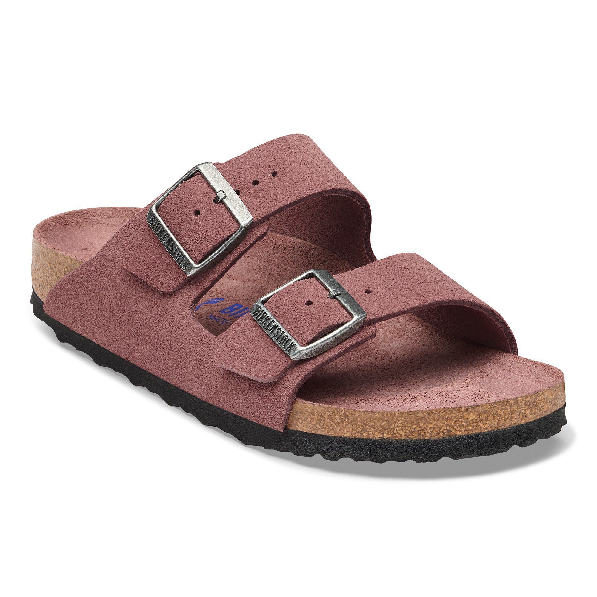 Birkenstock Arizona Soft Footbed -Pepper Suede Leather (Narrow)