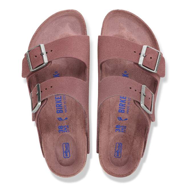 Birkenstock Arizona Soft Footbed -Pepper Suede Leather (Narrow)