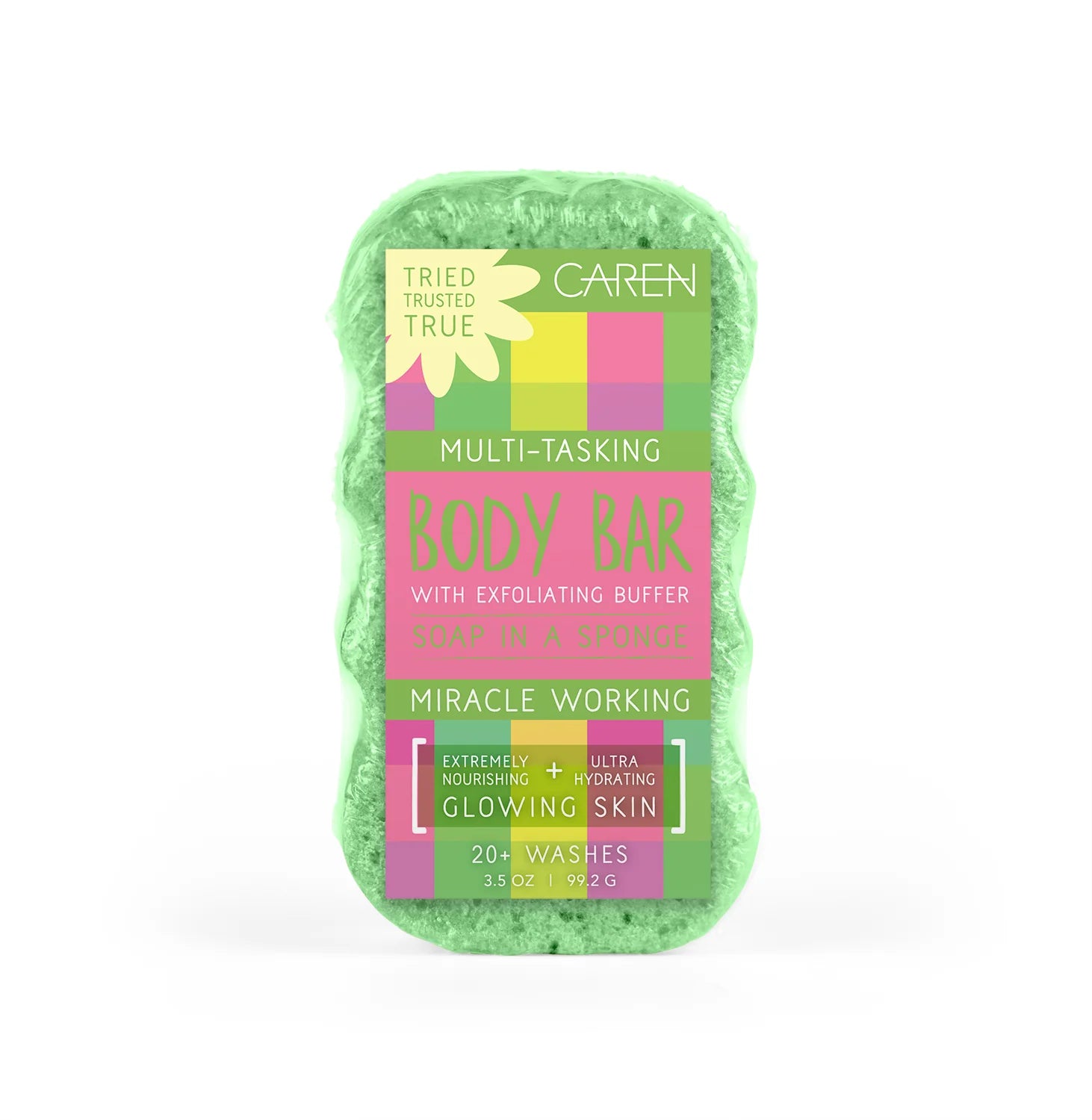 Caren Body Bar Sponge- Seaside Green
