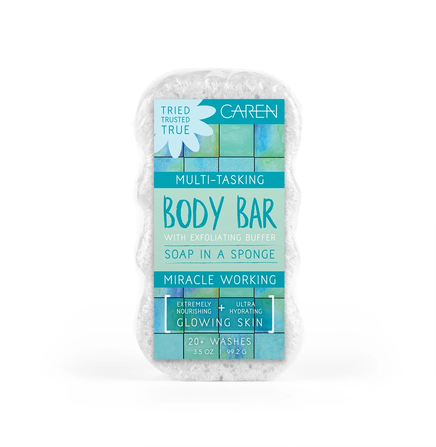 Caren Body Bar Sponge- Seaside White