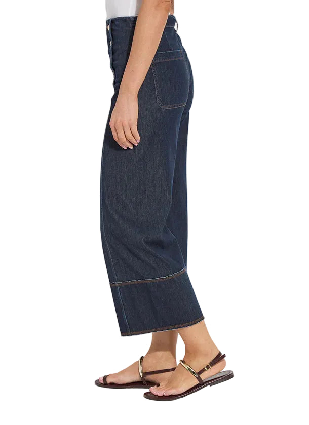 Lysse Kaia Wide Leg Denim Pant -Indigo