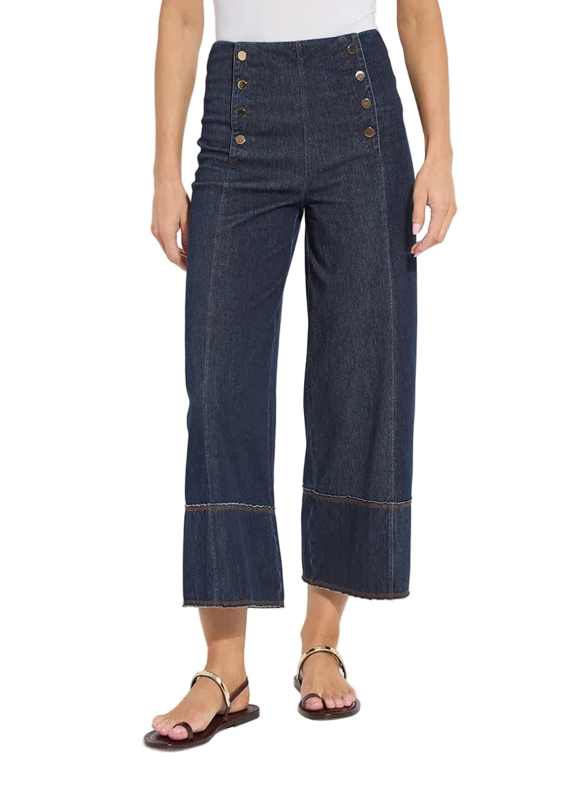 Lysse Kaia Wide Leg Denim Pant -Indigo