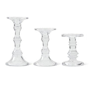 Glass Candleholders