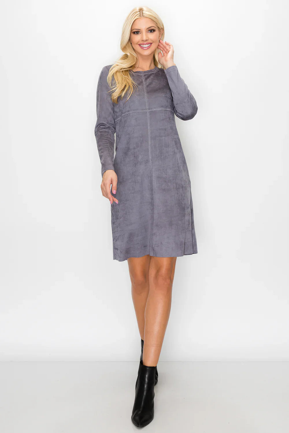 JOH Aurora Round-Neck Dress with Pockets