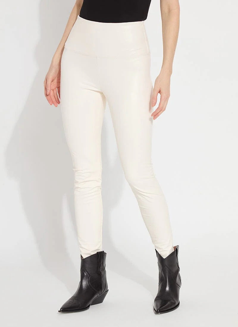 Textured Leather Legging