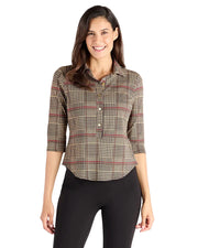 Jude Connally Shane Top-Glen Plaid Camel