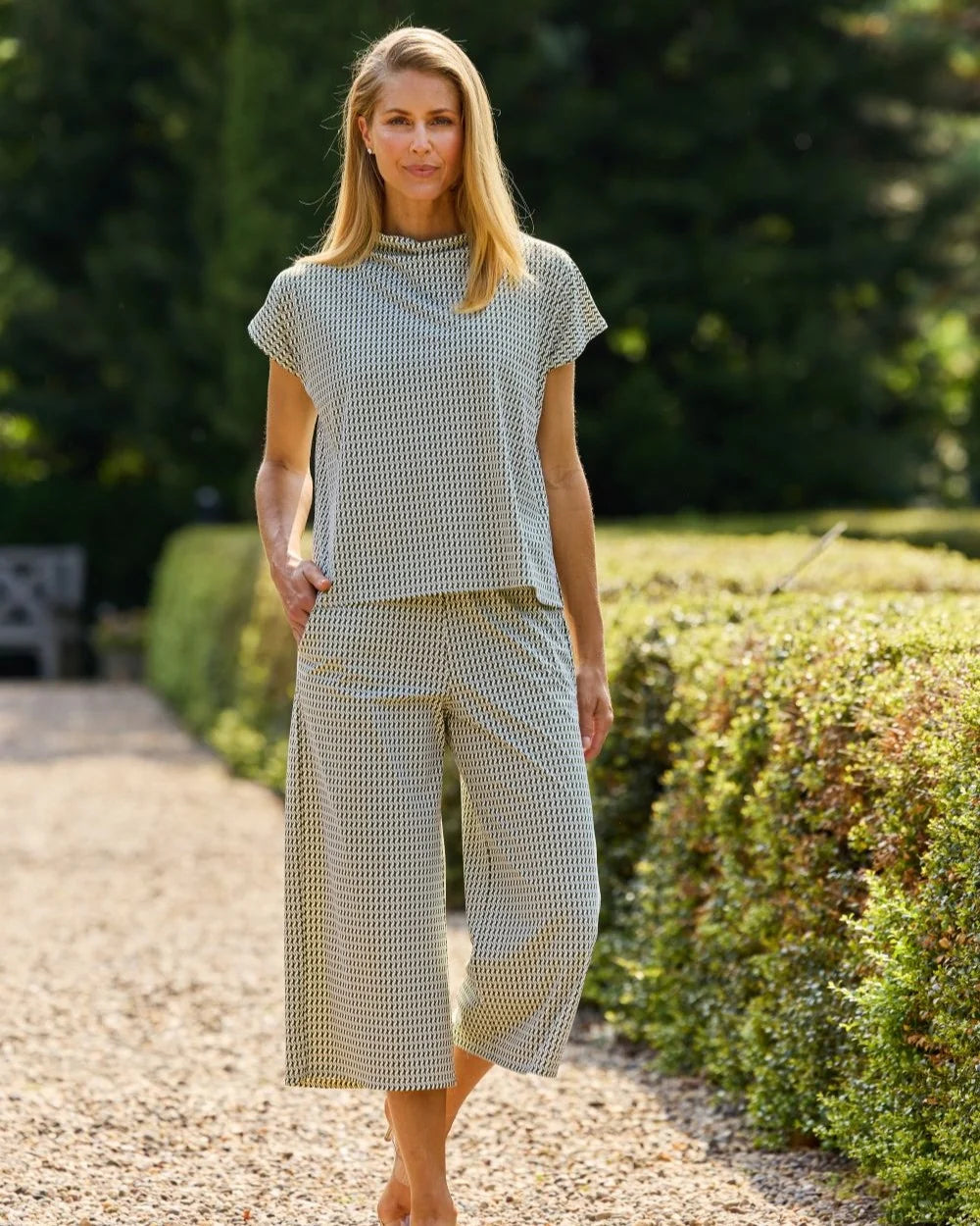 Jude Connally Tillie Top-Braided Geo Loden