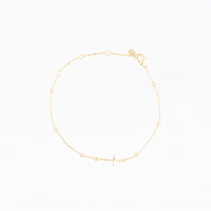 Michelle McDowell Cordelia Cross Chain Bracelet