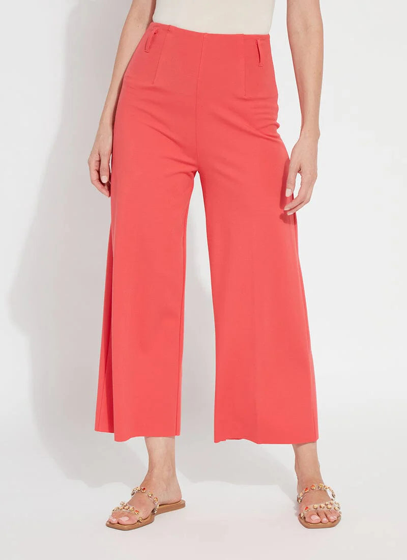 Ellis Hi-Waist Culottes Ponte Crop