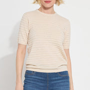 Liberty Smocked Short Sleeve Sweater
