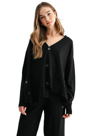 JOH Spencer Knitted Cardigan-Black