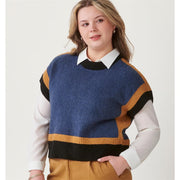 Charlie Paige Sweater Best- Blue Melange
