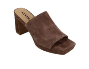 Vaneli Mantie High Heel Slide Platform Sandal-Brunette Suede