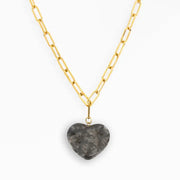 Michelle McDowell Gray Natalia Heart Pendant Necklace