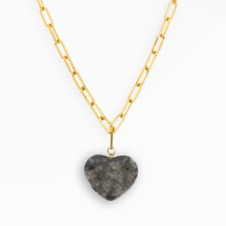 Michelle McDowell Gray Natalia Heart Pendant Necklace