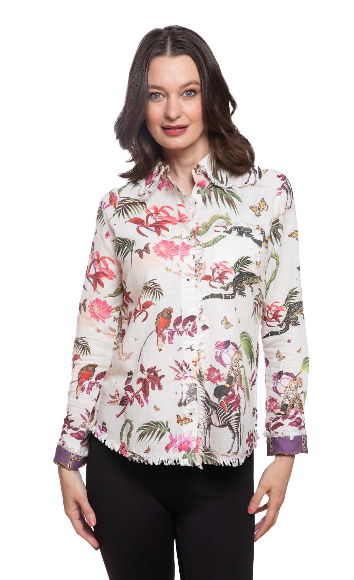 Dizzy Lizzie Cape Cod Veldt Print with Animals