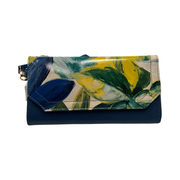 Silver Rose Collection- Genuine Leather Floral Wallet