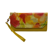 Silver Rose Collection- Genuine Leather Floral Wallet