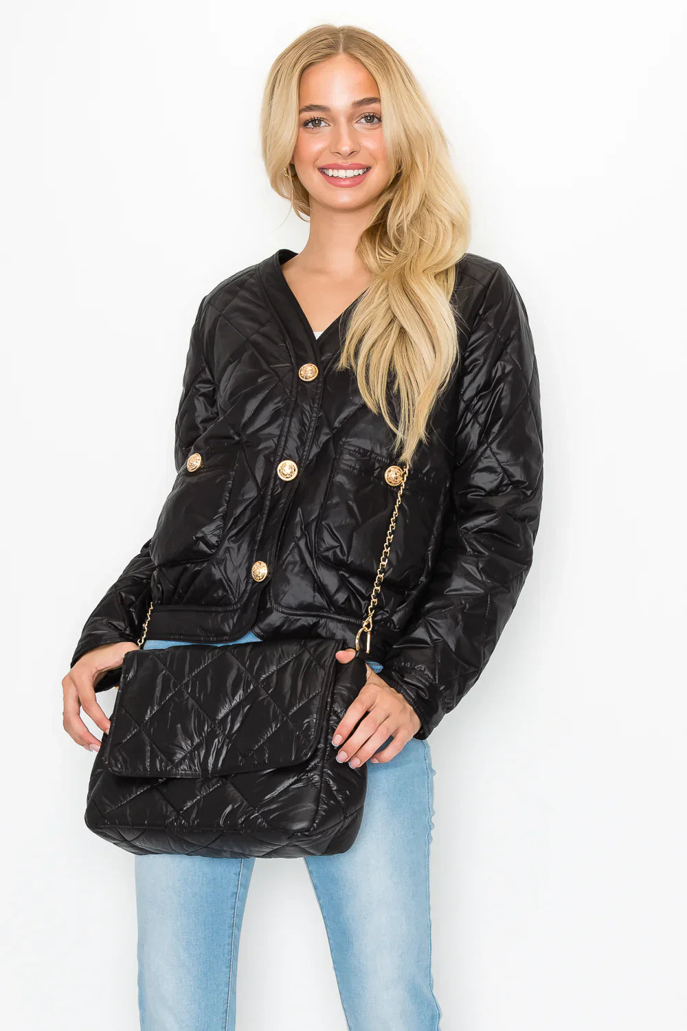 JOH Johya Puffer Jacket & Matching Crossbody Bag