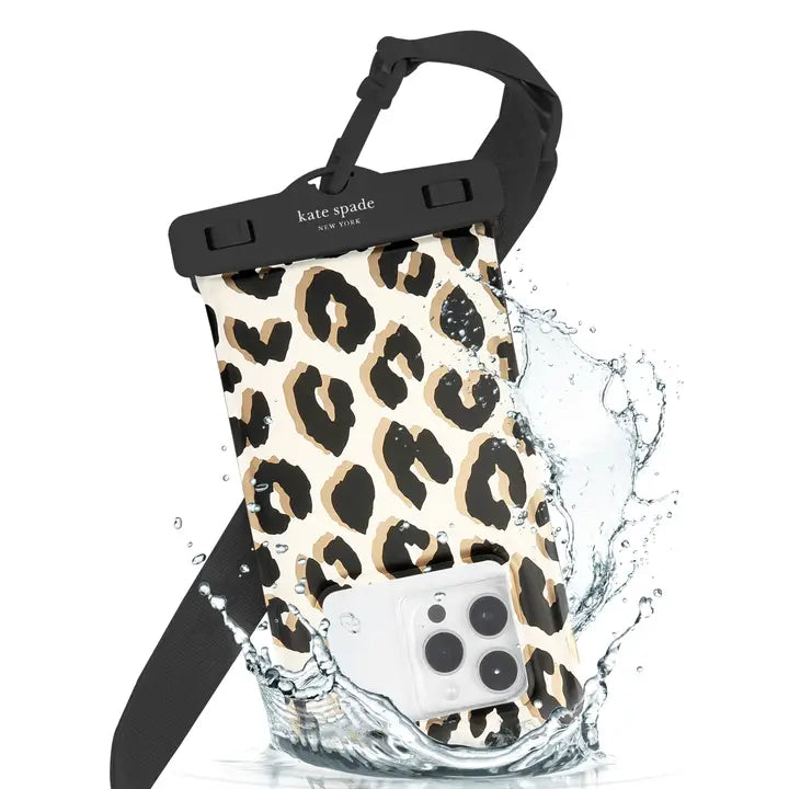 Kate Spade New York Waterproof Pouch City Leopard