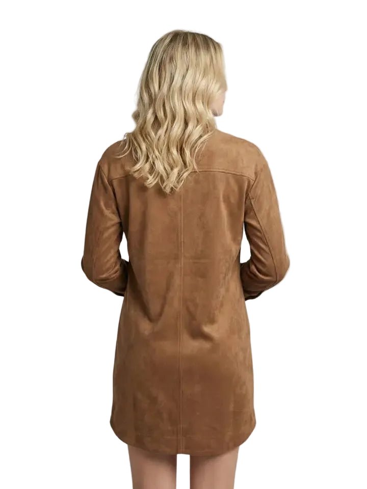 APNY Short Dress-Caramel
