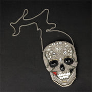 Skull & Sparkle Beaded Purse