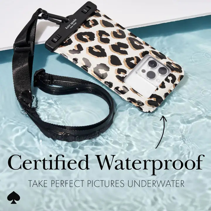 Kate Spade New York Waterproof Pouch City Leopard