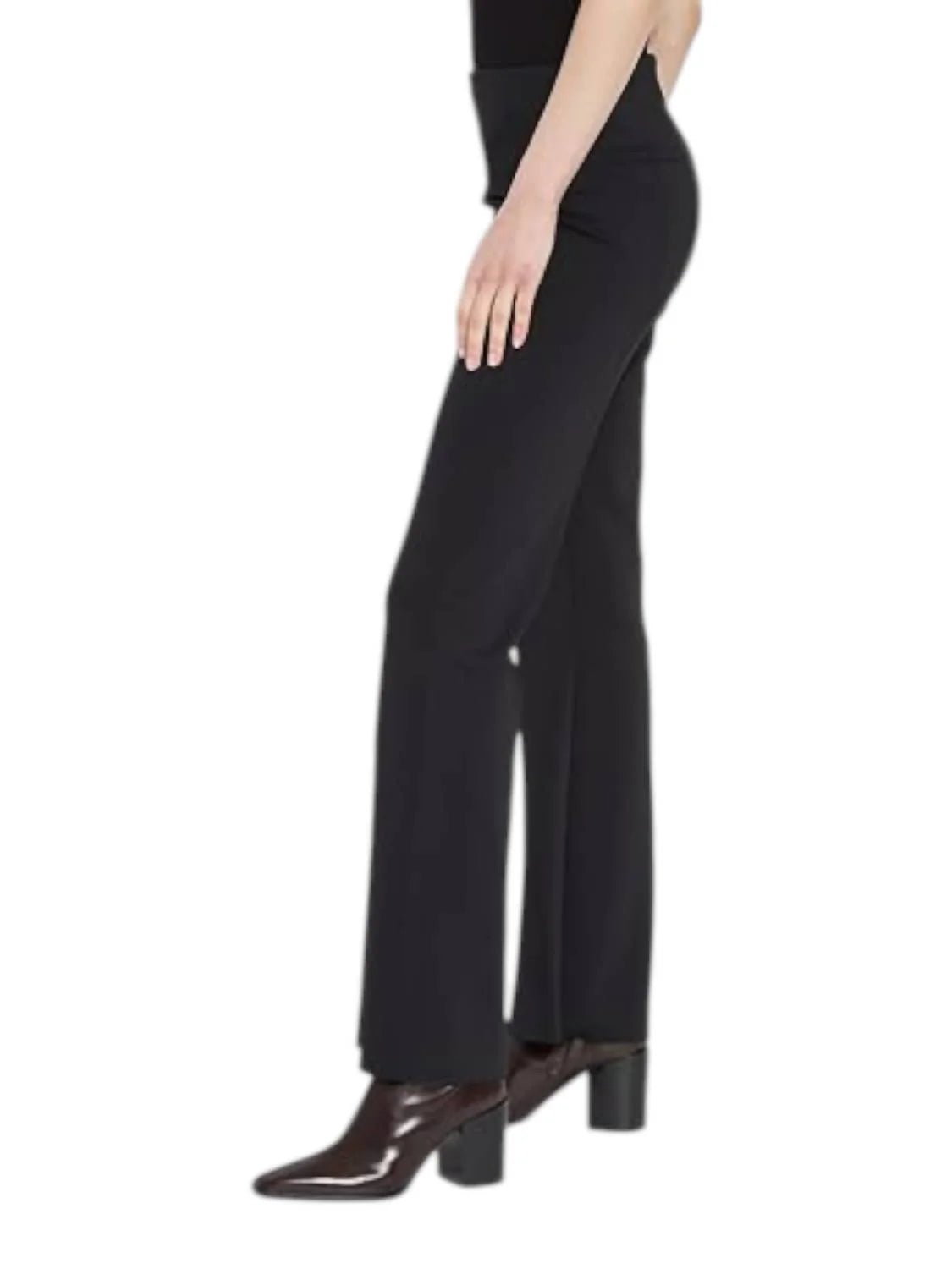 Lysse Spencer Hi Waist Neoprene Trouser -Black