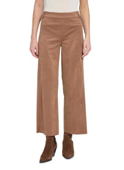 Lysse Vionette Vegan Suede Wide Leg Trouser -Lux Camel