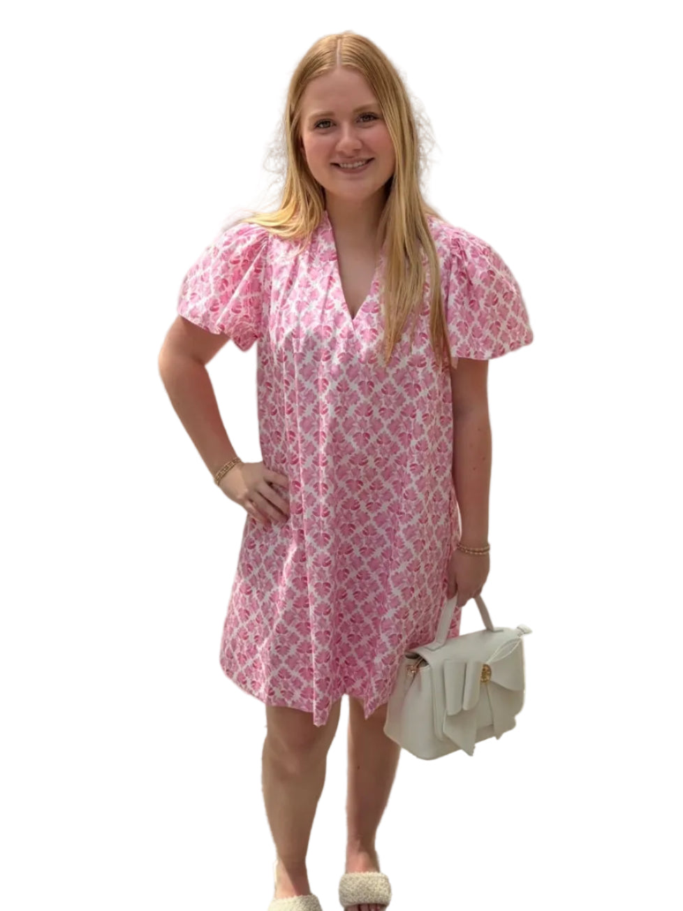 Brooke Wright Sarah Dress -Pink Suzani