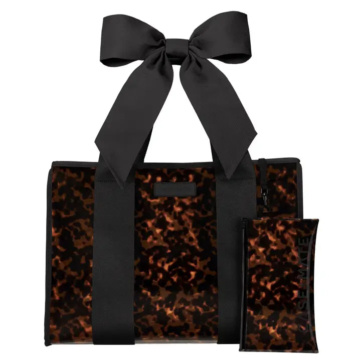 Case Mate Bow Jelly Tote Bag-Tortoiseshell
