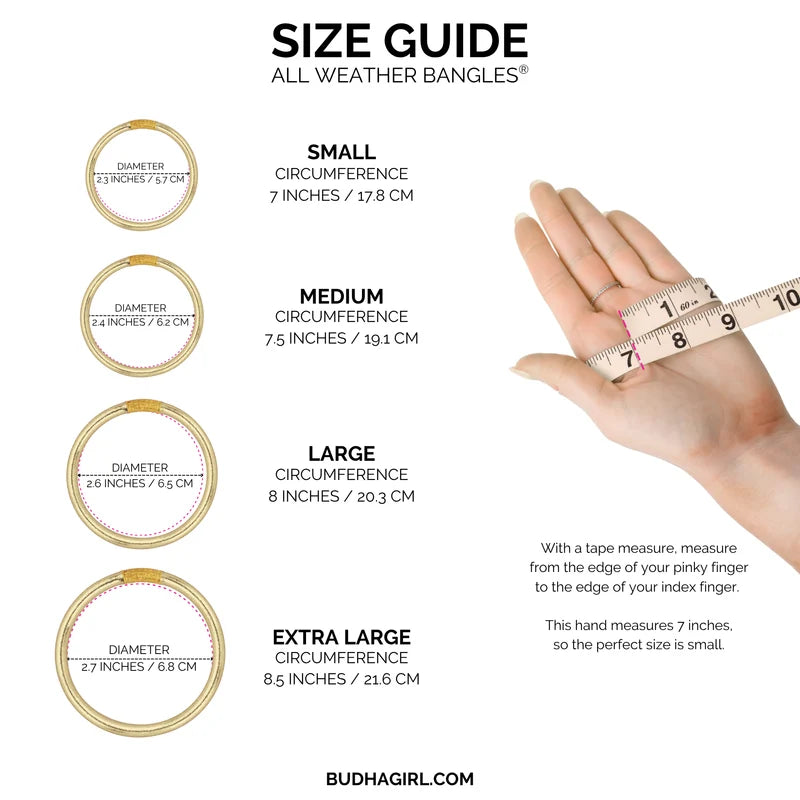 BuDhaGirl Tzubbie All Weather Bangle-Aura Large