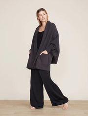 Barefoot Dreams CozyChic Blanket Wrap -Carbon