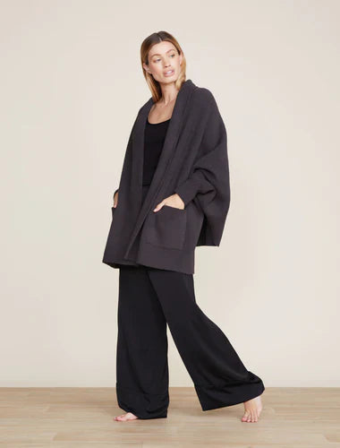 Barefoot Dreams CozyChic Blanket Wrap -Carbon