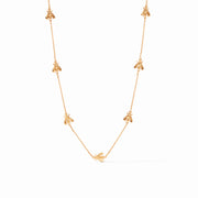 Julie Vos Bee Delicate Station Necklace-Gold
