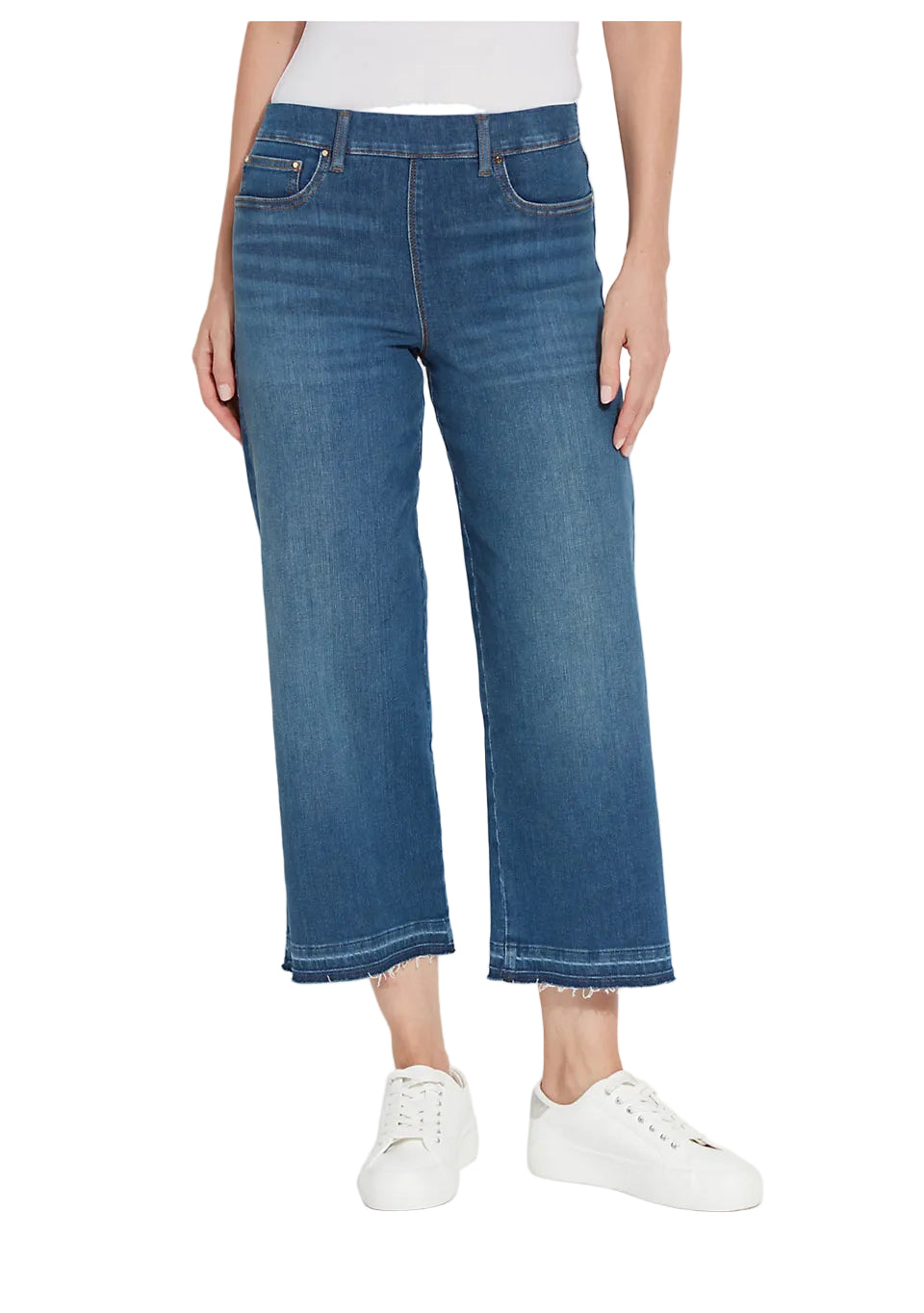 Lysse Premium Denim Frances Wide Leg Crop