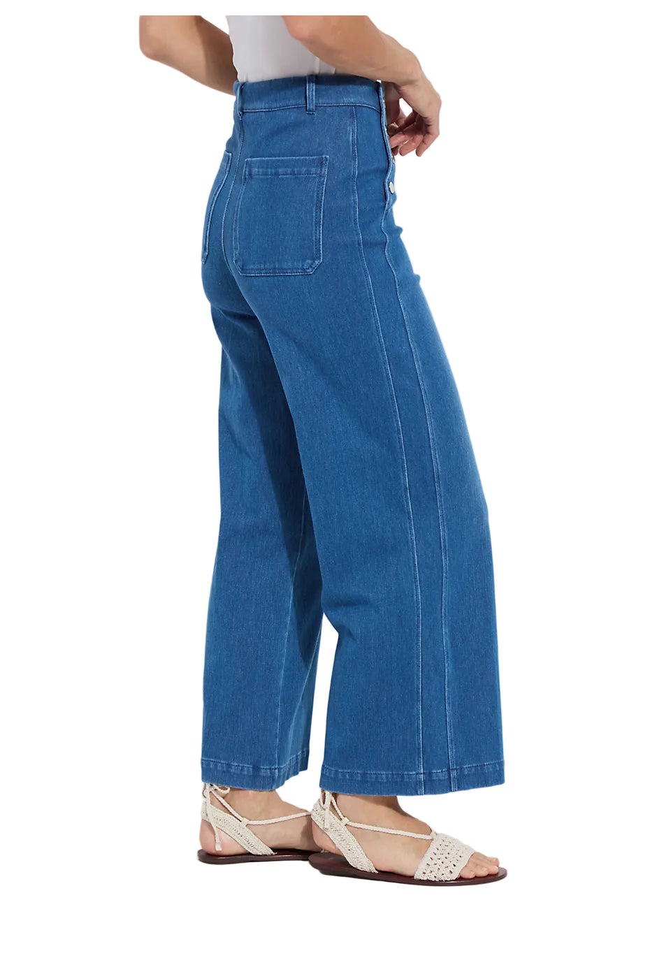 Lysse Mallory Sailor Hi Waist Wide Leg Denim