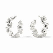 Julie Vos Bloom Hoop-Silver (M)