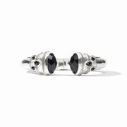 Julie Vos Cannes Cuff-Silver/Obsidian Black