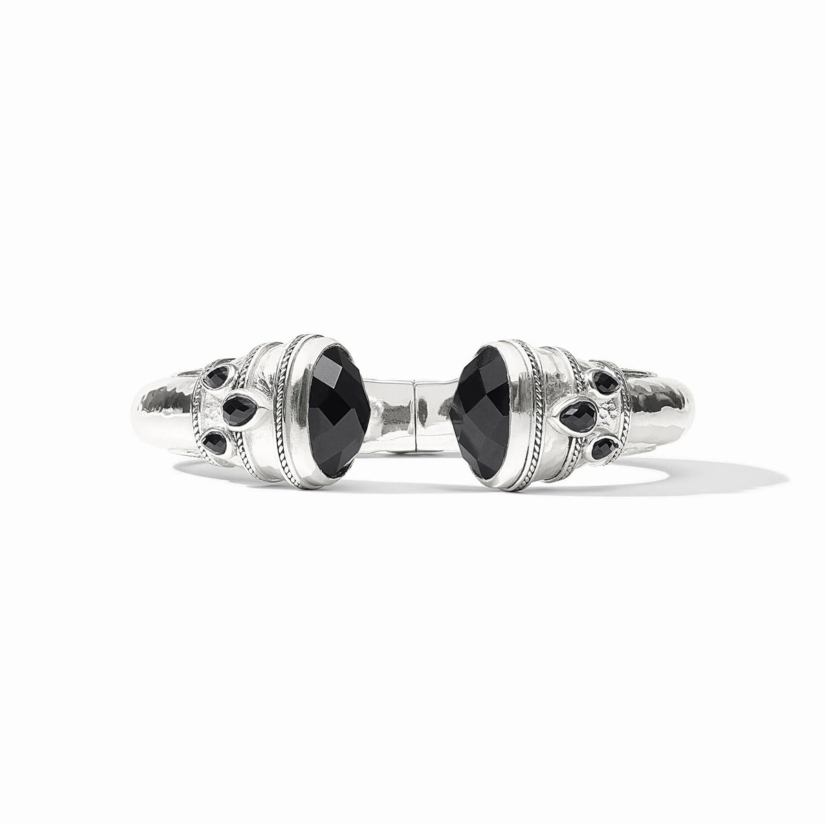 Julie Vos Cannes Cuff-Silver/Obsidian Black