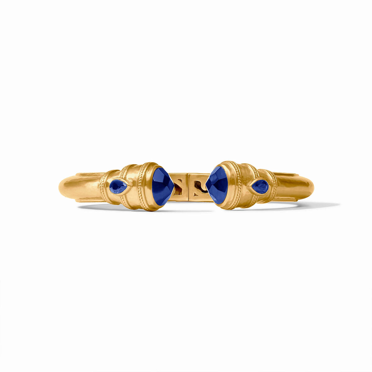 Julie Vos Cannes Demi Cuff-Gold/Iridescent Sapphire Blue