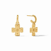 Canterbury Hoop & Charm Earring-Gold