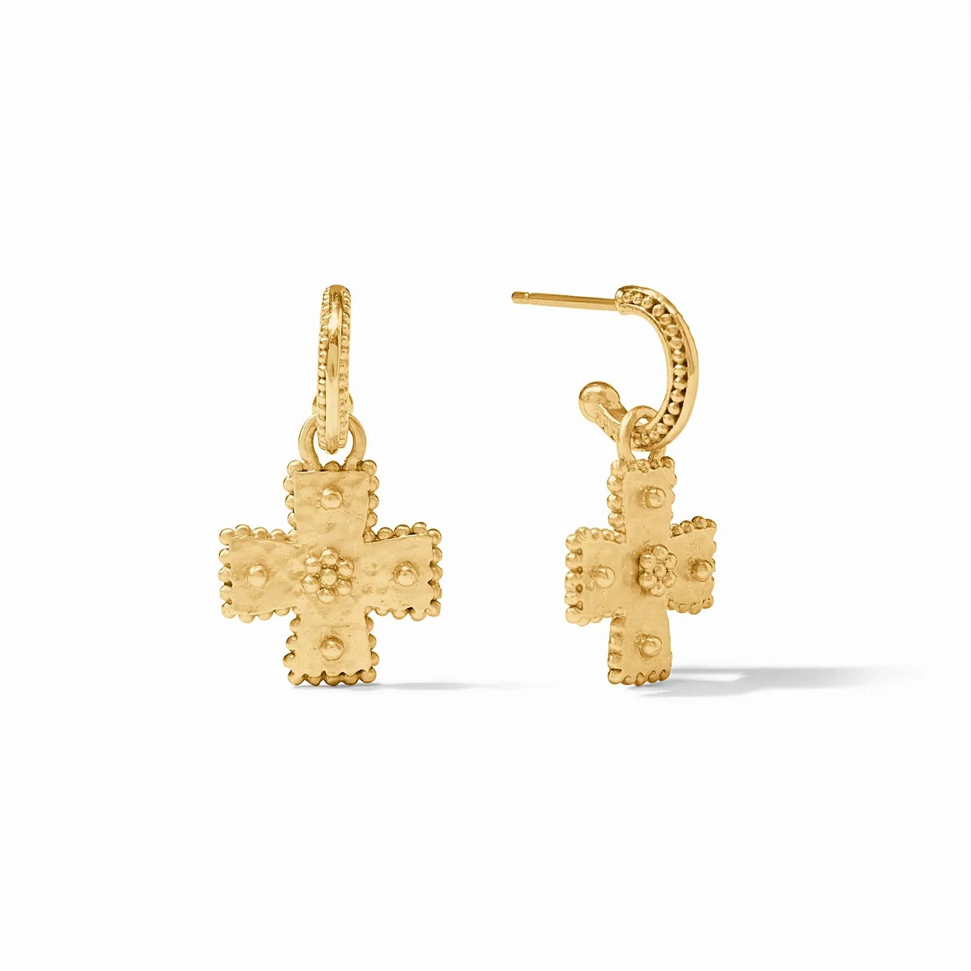 Canterbury Hoop & Charm Earring-Gold